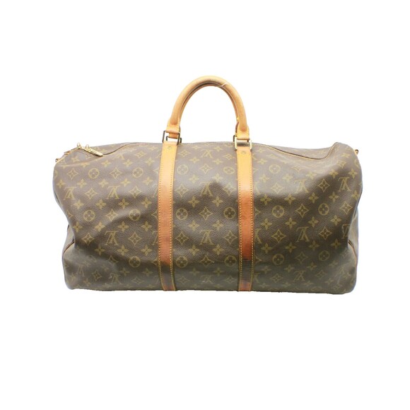 🔥 LOUIS VUITTON Monogram Keepall Bandouliere 55 Boston Bag M41414 LV 55219 🔥 - Picture 1 of 12